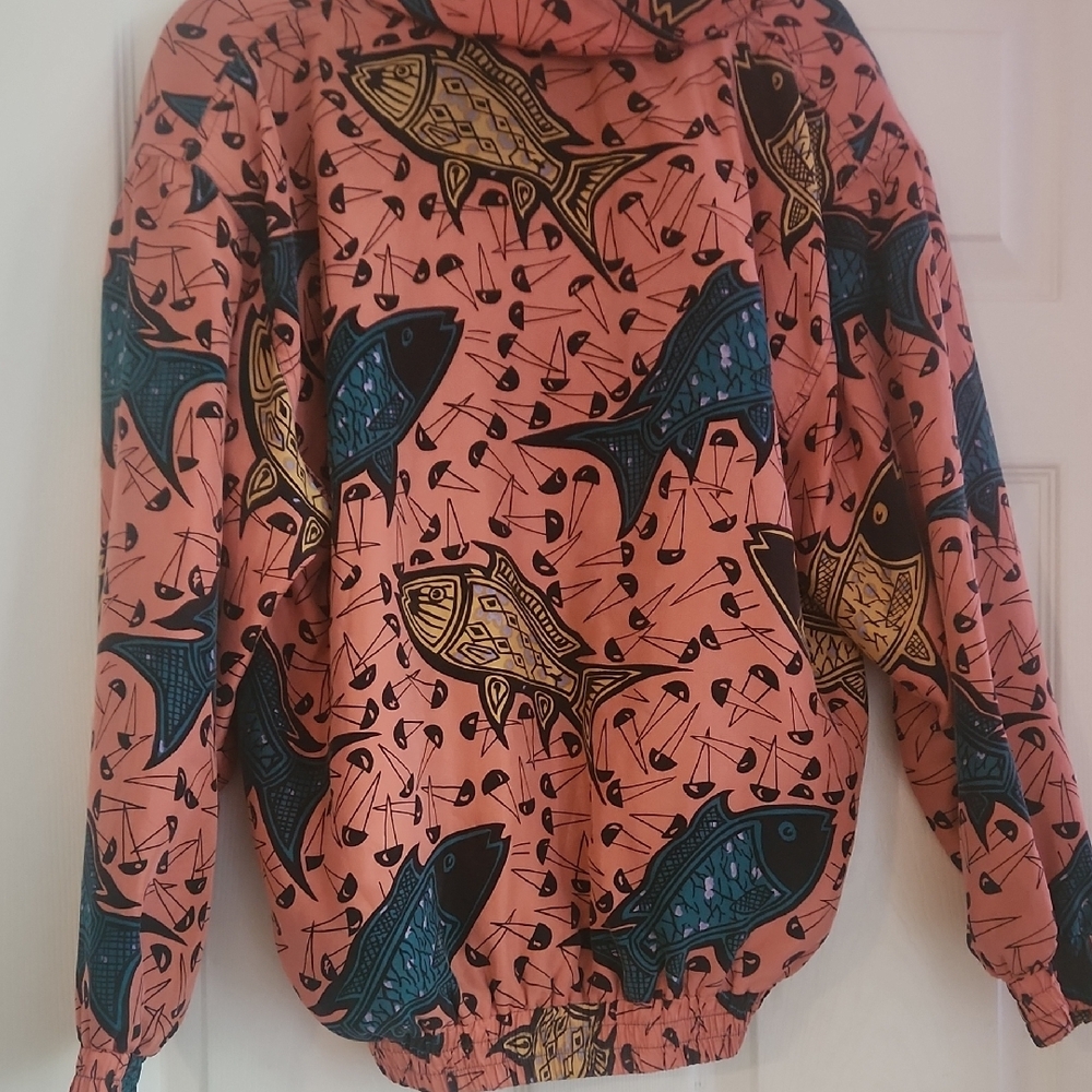 Colorful Fish Pattern Jacket - Picture 5 of 5